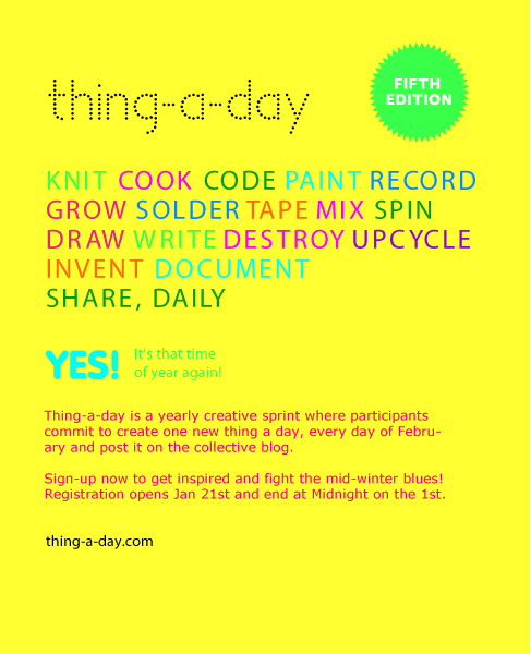 Thing a day 2011